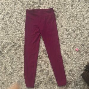 Athleta Girl Leggings maroon